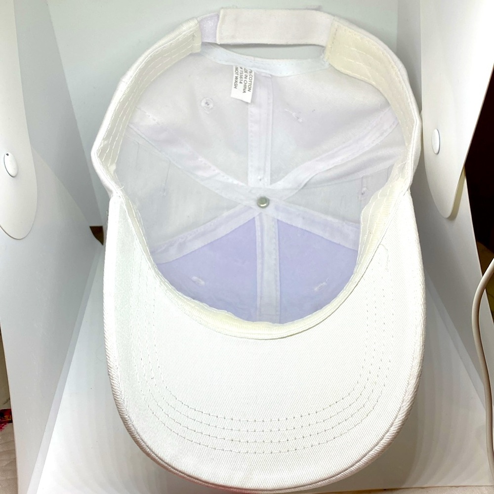 Madd Hatter White with Silver Sequins Queen Ball Cap NWT - Picture 3 of 8